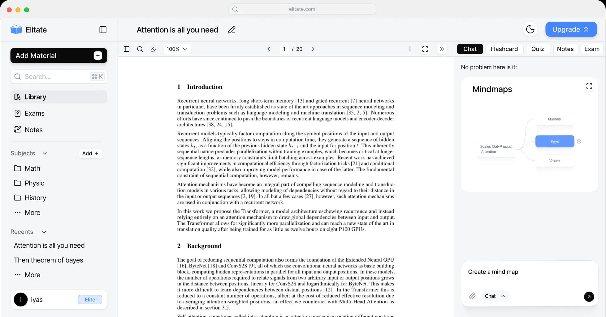 Elitate Application Preview